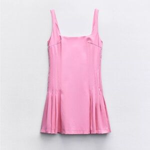Elegant Pink Sleeveless Dress